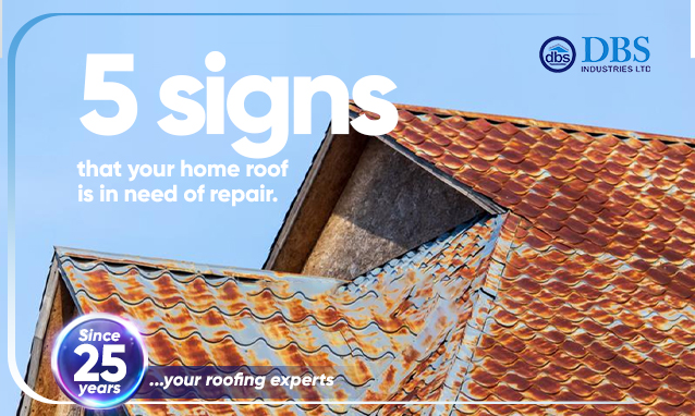 Five signs that your home roof requires repair