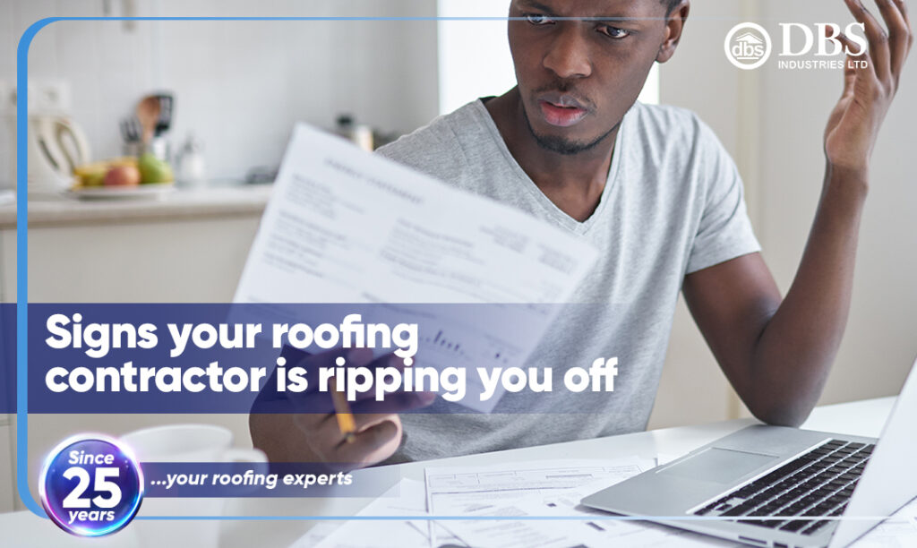 Signs your roofing contractor is ripping you off